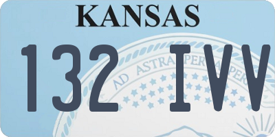 KS license plate 132IVV
