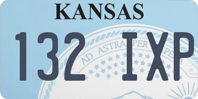 KS license plate 132IXP