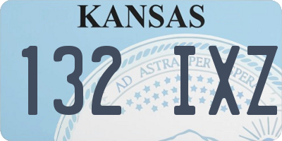 KS license plate 132IXZ