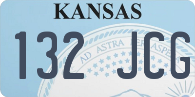 KS license plate 132JCG