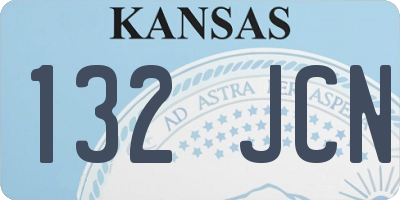 KS license plate 132JCN