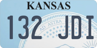 KS license plate 132JDI