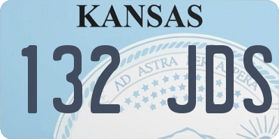 KS license plate 132JDS