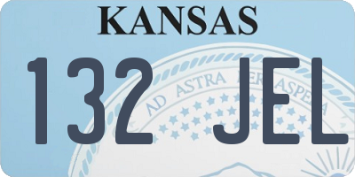 KS license plate 132JEL