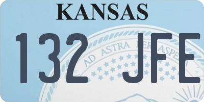 KS license plate 132JFE
