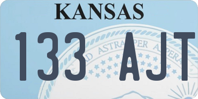 KS license plate 133AJT