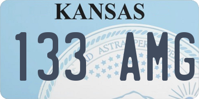 KS license plate 133AMG
