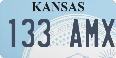 KS license plate 133AMX
