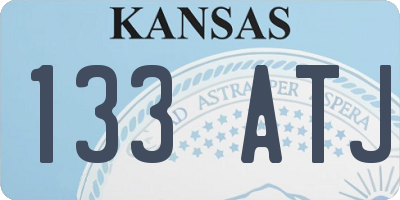 KS license plate 133ATJ