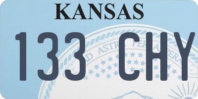 KS license plate 133CHY