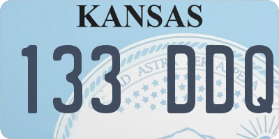 KS license plate 133DDQ