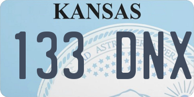 KS license plate 133DNX