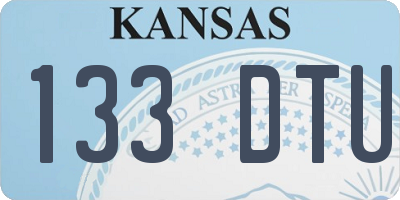 KS license plate 133DTU