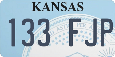 KS license plate 133FJP