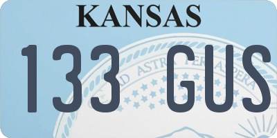 KS license plate 133GUS
