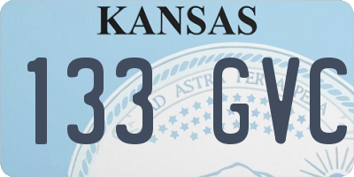 KS license plate 133GVC