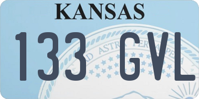 KS license plate 133GVL