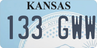 KS license plate 133GWW