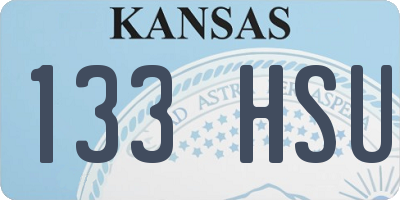 KS license plate 133HSU