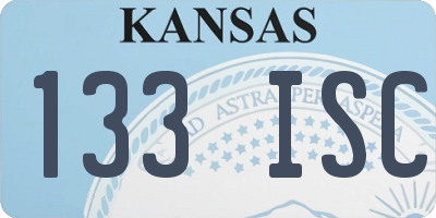 KS license plate 133ISC