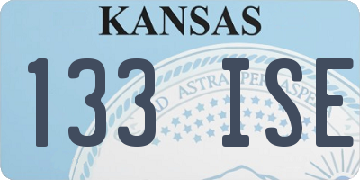 KS license plate 133ISE