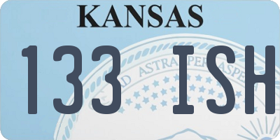 KS license plate 133ISH