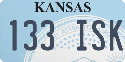 KS license plate 133ISK