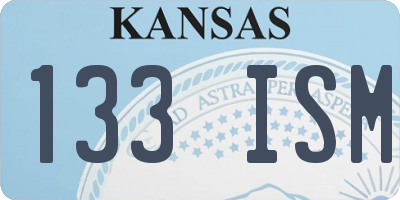 KS license plate 133ISM