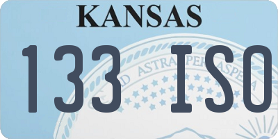 KS license plate 133ISO