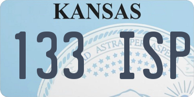 KS license plate 133ISP