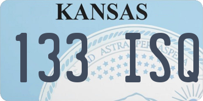 KS license plate 133ISQ