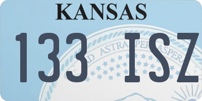 KS license plate 133ISZ