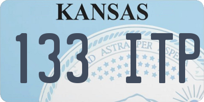 KS license plate 133ITP