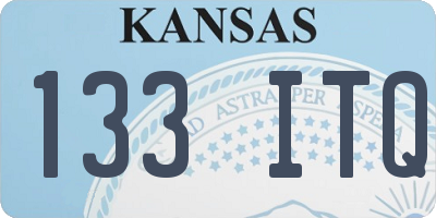 KS license plate 133ITQ