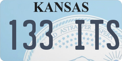 KS license plate 133ITS
