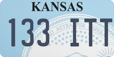 KS license plate 133ITT