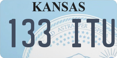 KS license plate 133ITU