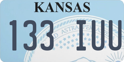 KS license plate 133IUU