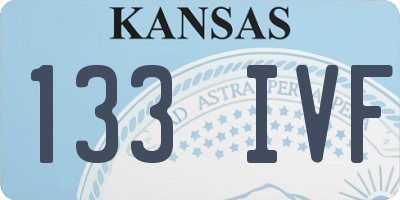 KS license plate 133IVF