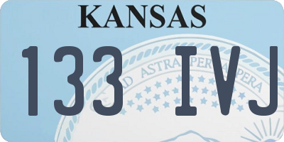 KS license plate 133IVJ