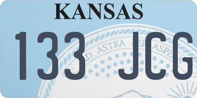 KS license plate 133JCG