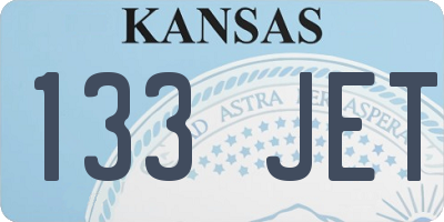 KS license plate 133JET