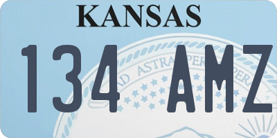 KS license plate 134AMZ