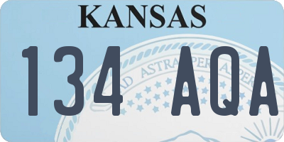 KS license plate 134AQA