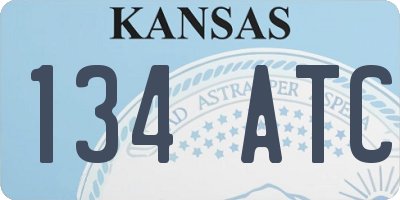 KS license plate 134ATC
