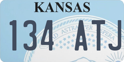 KS license plate 134ATJ