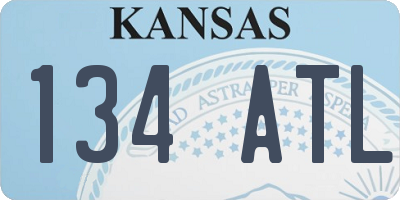 KS license plate 134ATL