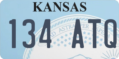 KS license plate 134ATQ