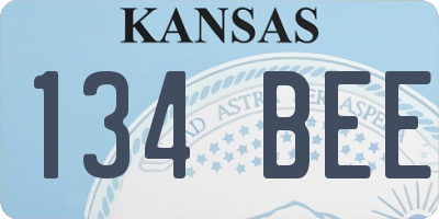 KS license plate 134BEE