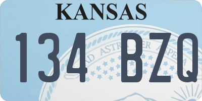 KS license plate 134BZQ